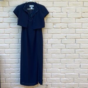 Take 50% OFF-J.R. Nites Blue Small Jacket and Gown with embellishments, Size-10p